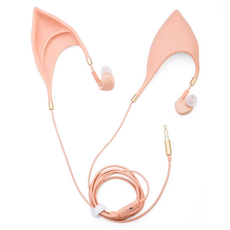 JINSERTA Elf Earbuds Headphones in-Ear Headphones Hands-Free Headset with Mic for iPhone/iPad Android/Computer Cosplay Headset - Image 2